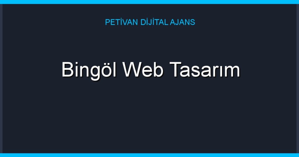 Bingöl Web Tasarım