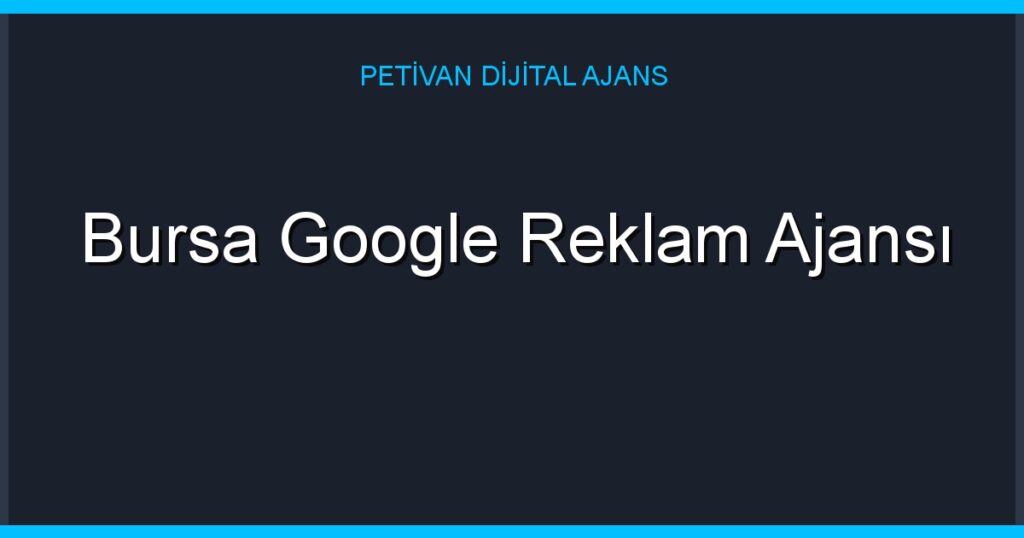 Bursa Google Reklam Ajansı