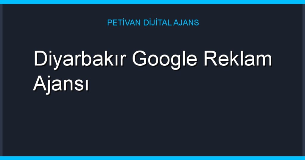 Diyarbakır Google Reklam Ajansı