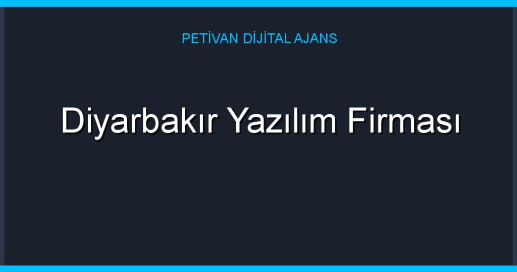 Diyarbakır Yazılım Firması