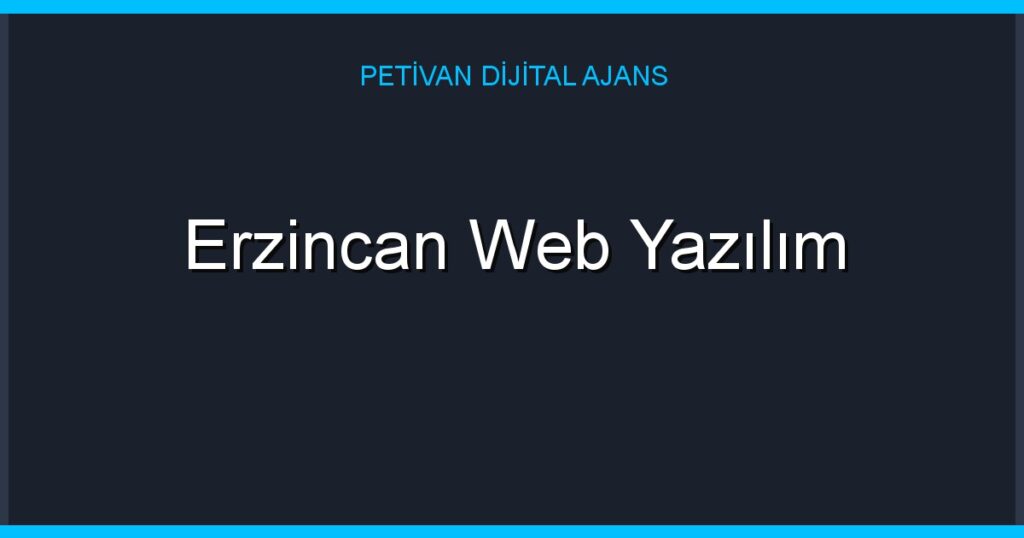 Erzincan Web Yazılım