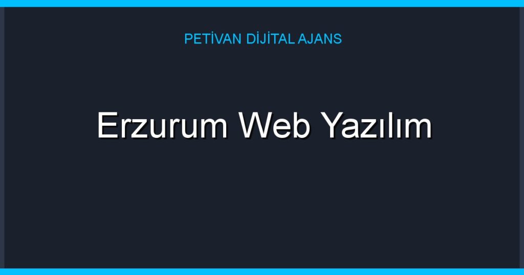 Erzurum Web Yazılım