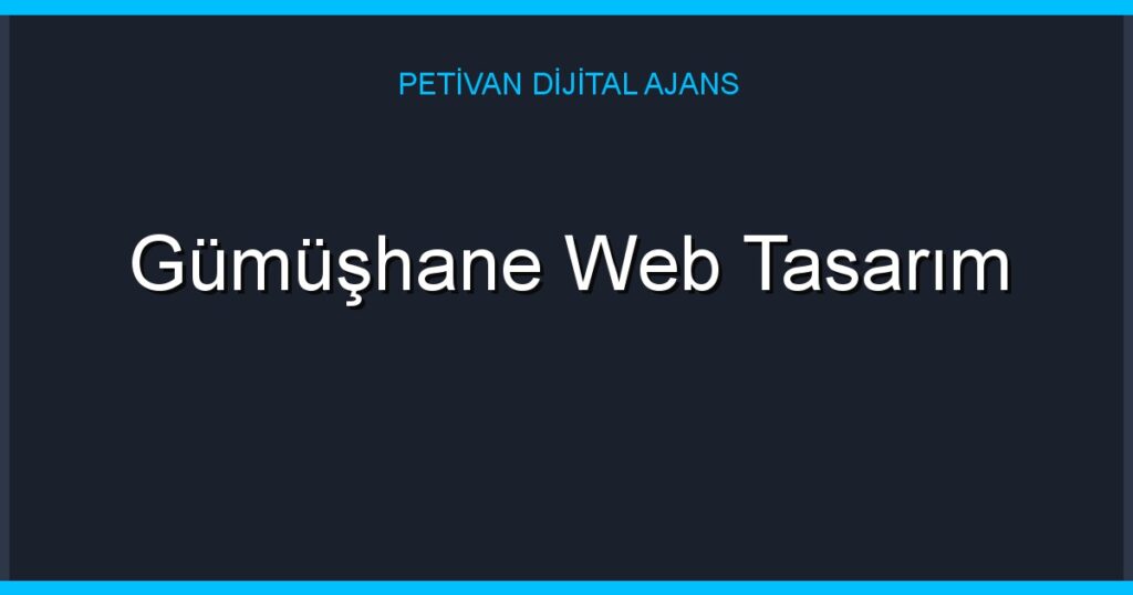 Gümüşhane Web Tasarım