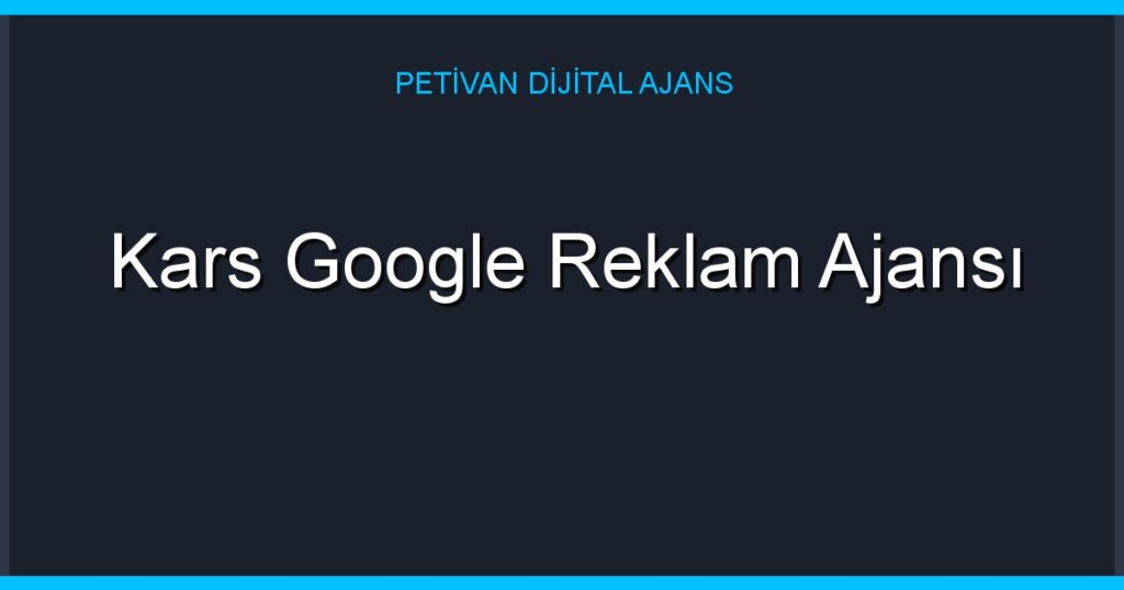 Kars Google Reklam Ajansı