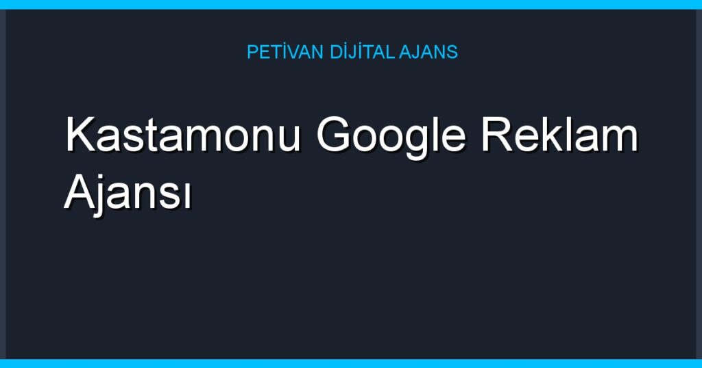 Kastamonu Google Reklam Ajansı
