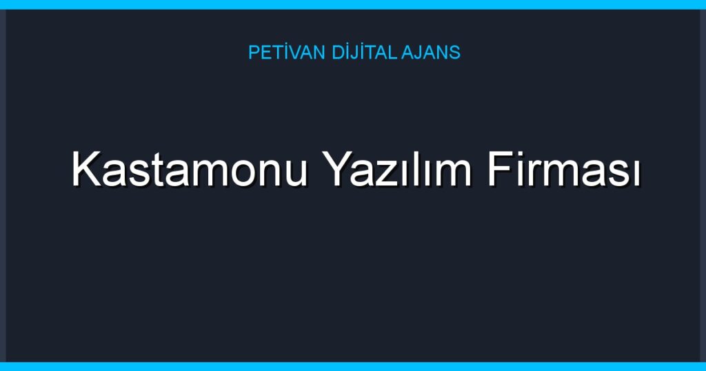 Kastamonu Yazılım Firması