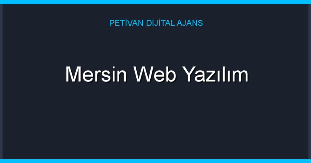 Mersin Web Yazılım