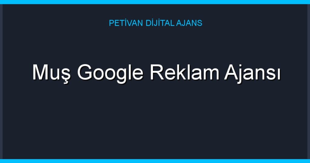 Muş Google Reklam Ajansı