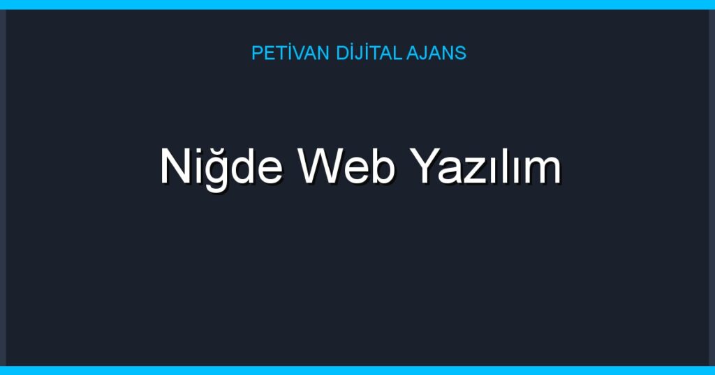 Niğde Web Yazılım