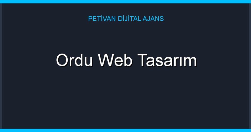 Ordu Web Tasarım