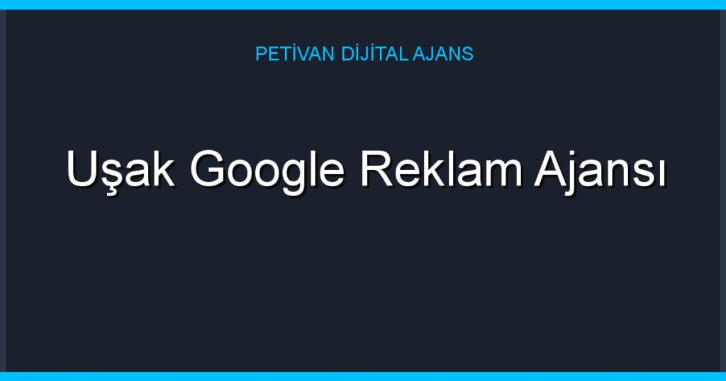 Uşak Google Reklam Ajansı